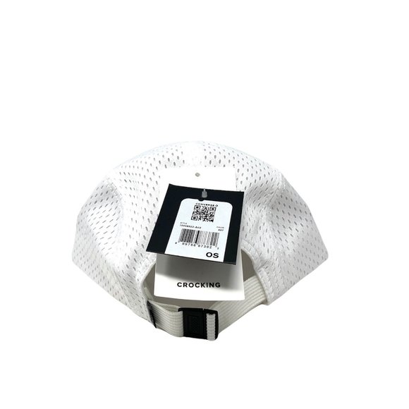 š„HOT SALEš„Converse Mens 10008522-A03 Mesh Camp Cap White Blue Flat Low Brim - Picture 4 of 4